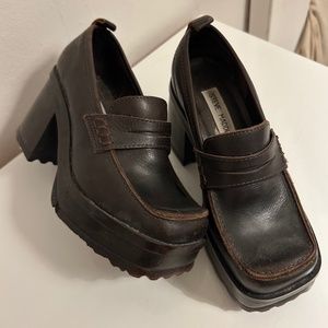 Vintage Steve Madden "Partie" 90s Platform Shoes - Sexy Schoolgirl Chunky Loafer